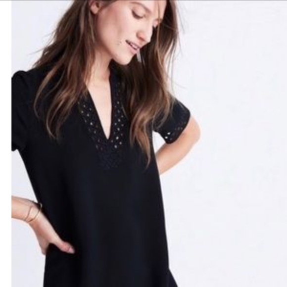 Madewell Ballad Tunic Dress with Eyelet Detail - Picture 2 of 6